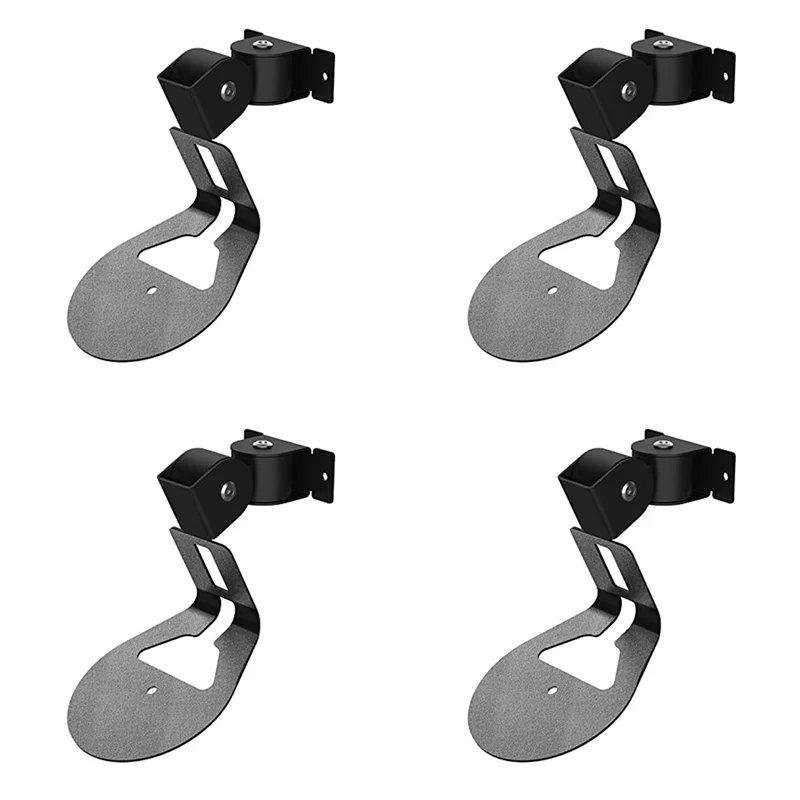 

B21B 4X Wall Mount Bracket For Sonos Era 100, Wireless Speaker Space Saving Smart Home Metal Wall Stand Holder, Black