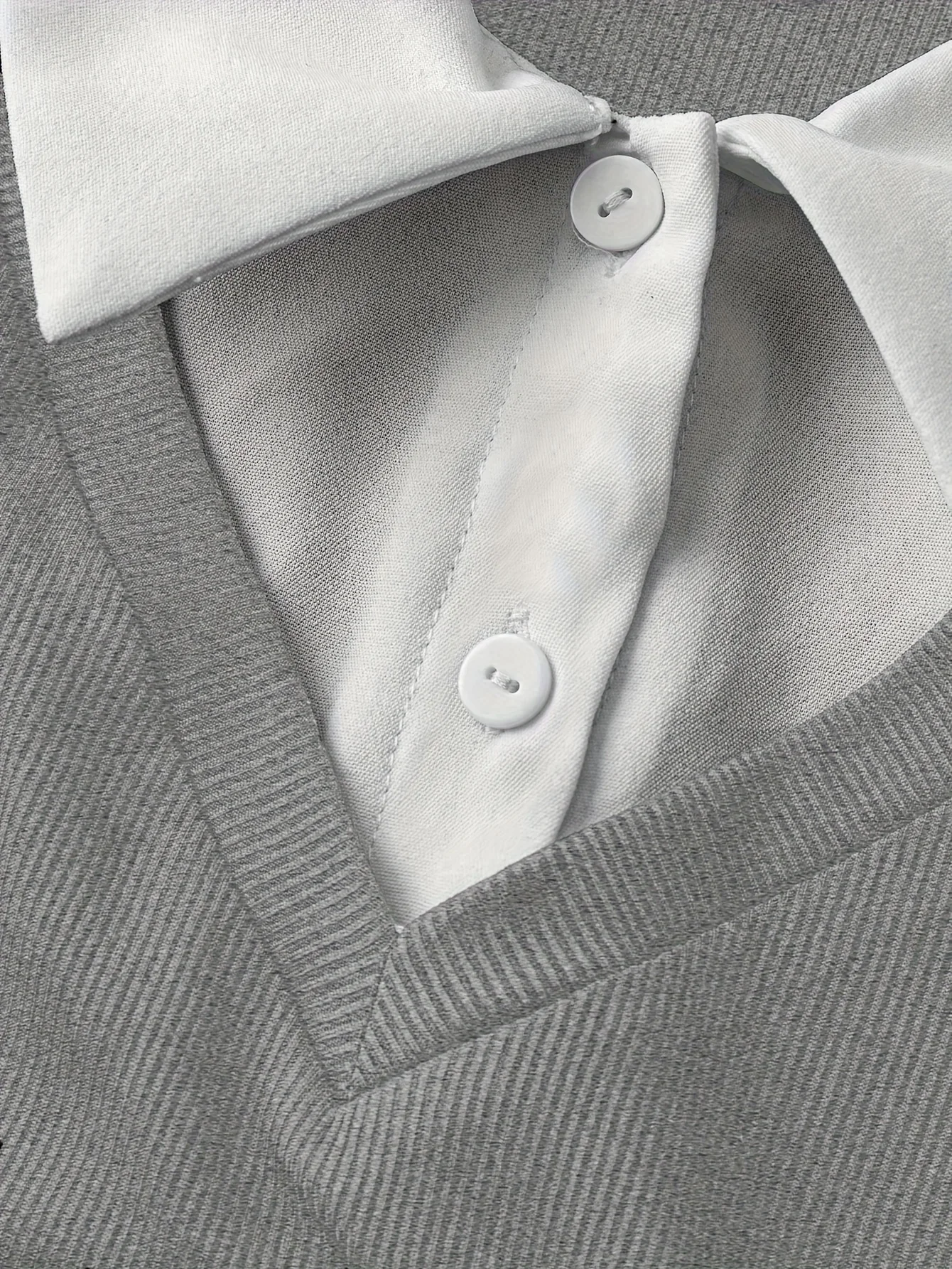 Damen-Strickkleid, figurbetont, langärmelig, Hemdkragen, Patchwork, Glockenärmel, mit Schlitz, knöchellang, lässig, für Büro und Dates – Detail 3