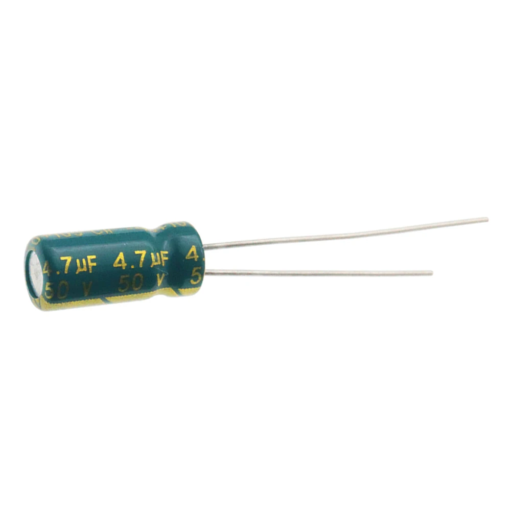 20 sztuk/partia wysokiej jakości 50V4.7UF 50V 4.7UF 5*11MM aluminiowy kondensator elektrolityczny 50V 4.7UF 5*11MM