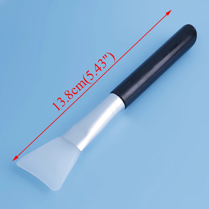 Brosse pour masque Facial en Silicone, tête souple avec grattoir, brosses à Film de boue à Double usage, réglage du Film, outil de soins de beauté pour la peau du visage, 1 pièce