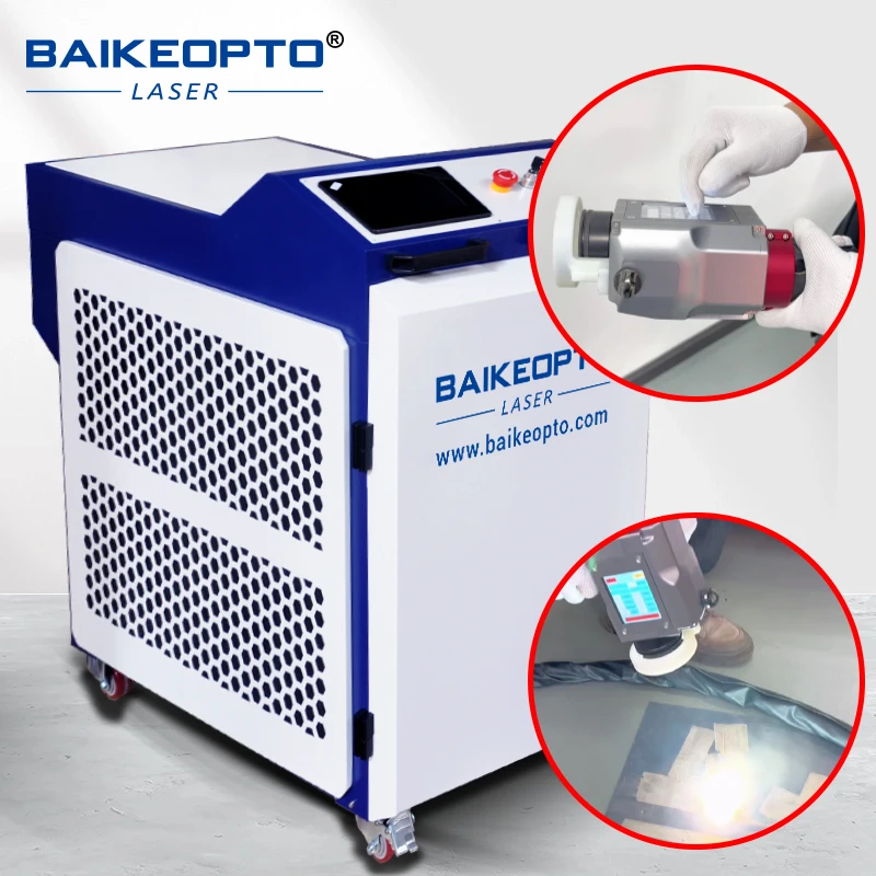 BK-FLC3000DE 3000W  Cabinet Type Single-axis New Continoues Laser Cleaning Machines Industrial Laser Cleaniner Portable