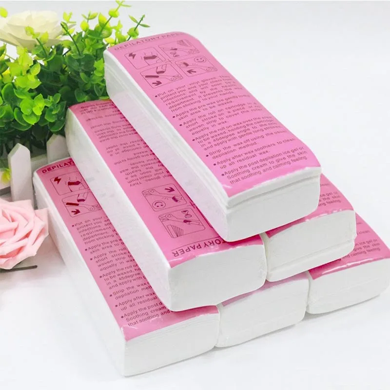 

Новинка, 200/100 шт., восковые полоски для депиляции, бумага для вощения, бумага для депиляции с восковой лентой, восковые полоски Lz01