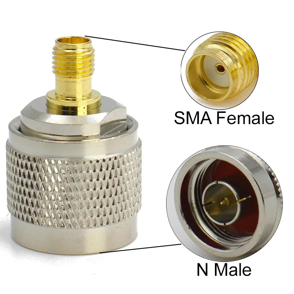 L16 N to SMA Connector Male Female Straight Adapter SMA to N Test Converter for Wi-Fi Cable,mobile communications,wireless data