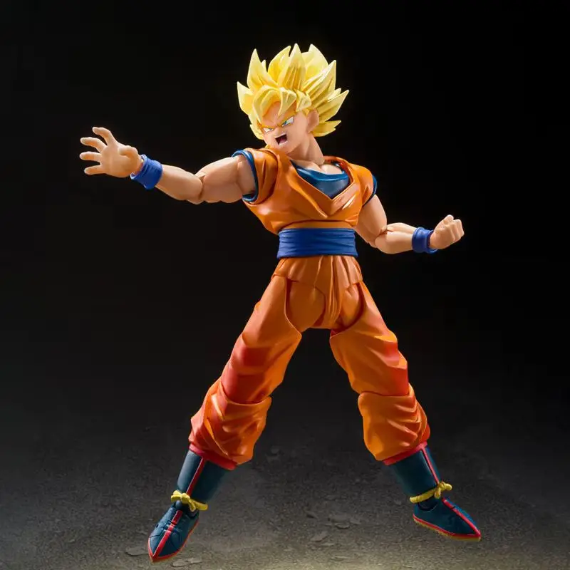 جديد في المخزون بانداي الصندوق الأصلي S.H.Figuarts سوبر سايان سون جوكو لعبة تبدأ فيغيتا Shf عمل نموذج لجسم لعبة هدية