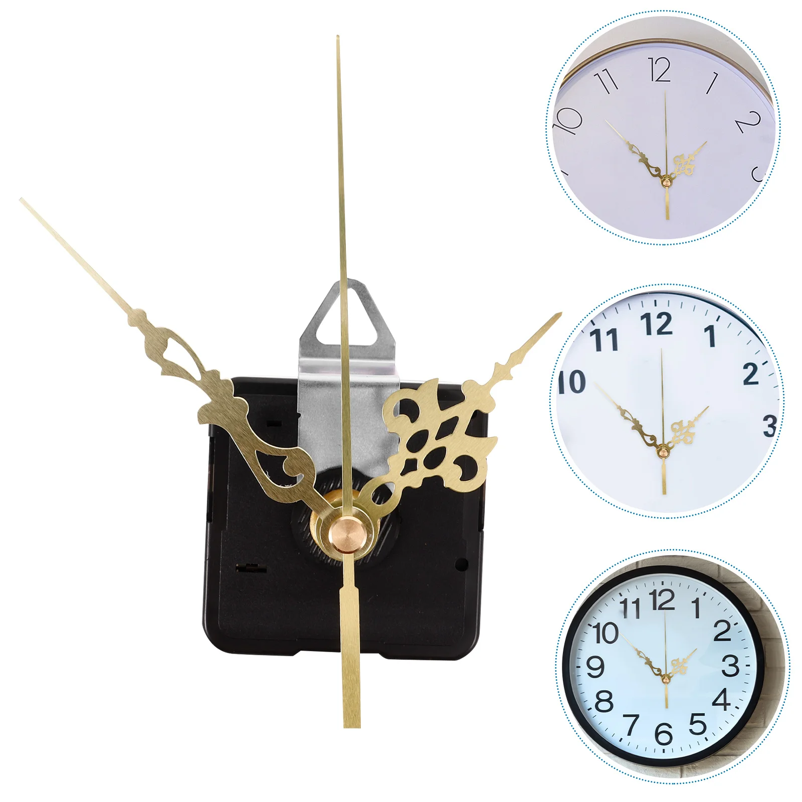 

1 Set Clock Movement Kit High Precision Diy Repair Replacement Wall Clock Mechanism Lightweight Durable Metal Plastic Hands Set