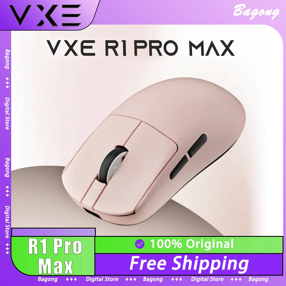 VGN VXE Dragonfly R1 Wireless Mouse PAW3395 Sensor 4K Nordic 52840 FPS Gaming Mouse Low Delay X Smart Speed Pc Gamer Accessories