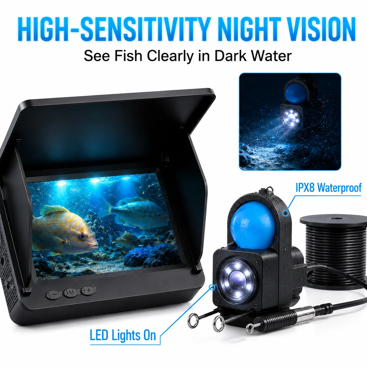 Caméra sous-marine pour détect - Fishing Boat Depth Finder avis et prix