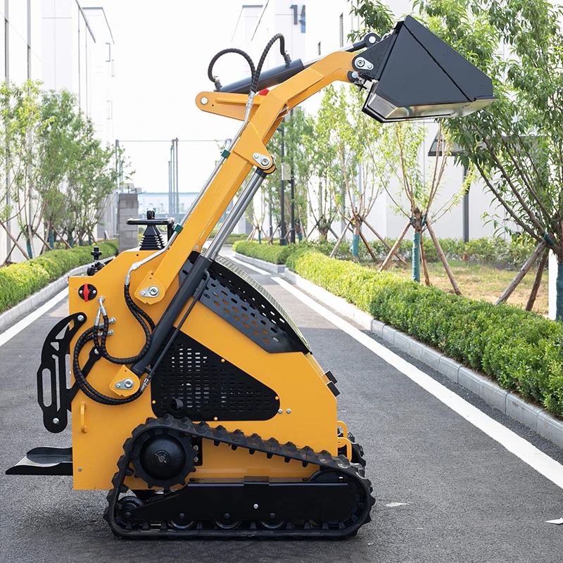 Customized Earthmoving Loading Tool Multi-Purpose Mini Skid Steer Loader Home Use Small 4WD Skid Steer Loader Attachments
