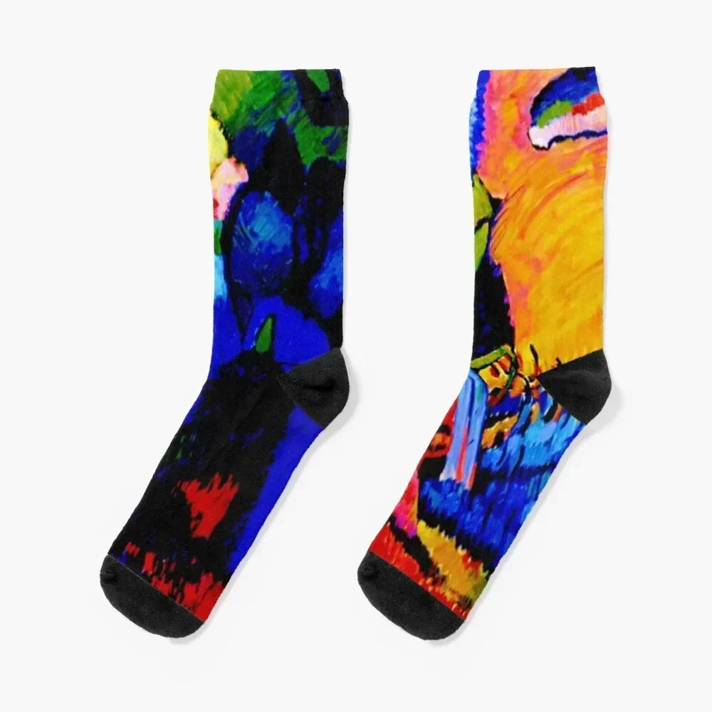 

Improvisation 4 |Wassily Kandinsky Abstract Art Socks colored cute Woman Socks Men's