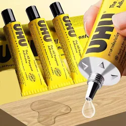 UHU strong glue Transparent soft adhesive model glass metal woodworking glue Multi-functional shoe glue