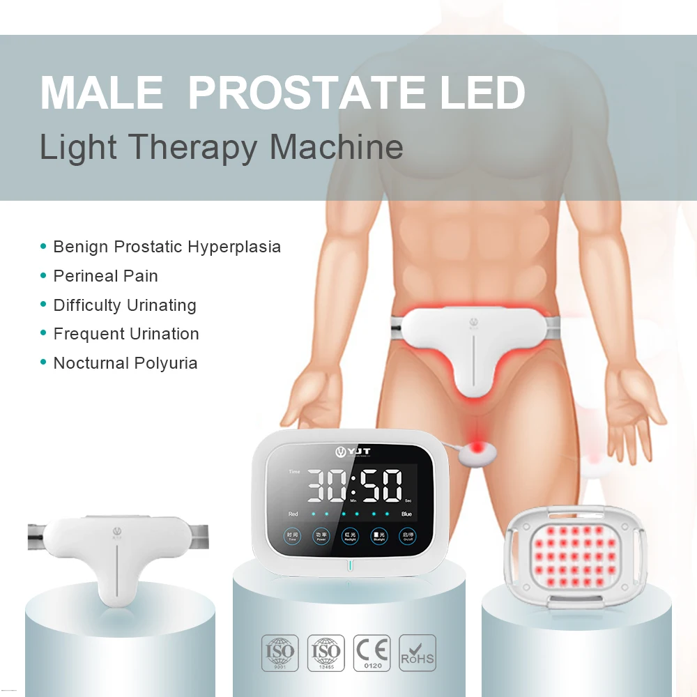 Wearable Man\'S Health Care Prostate Massager Nonbacterial Prostatitis Physical Therapy Device Prostate LED Treatment Instrument