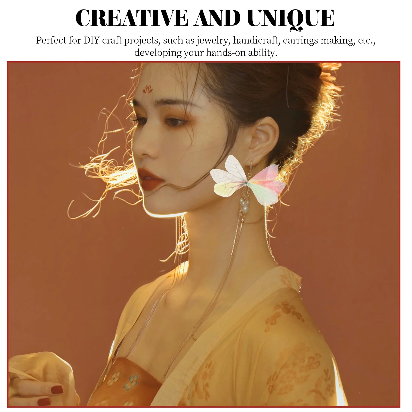 

100 шт., подвески в виде крыльев стрекозы, креативные подвески «сделай сам» для изготовления ювелирных изделий, браслеты, ожерелья, серьги, принадлежности для рукоделия