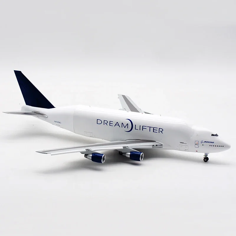 Diecast 1:200 Simulation B747-400LCF Transport Aircraft Alloy Finished Aircraft Model Flap Version N747BC Decoration