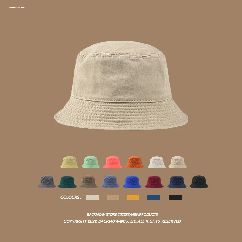 

Washed Vintage Fisherman Cap Unisex Casual Sun Protection Hat Fashionable All-Match Lightweight Disposable Protective Cap