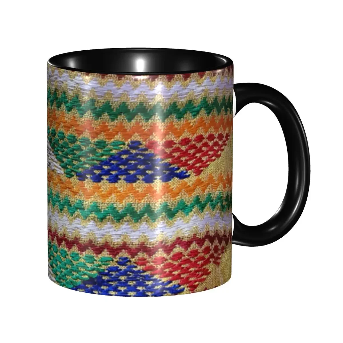 Ethiopian Hand Made Traditional Design Coffee Mug DIY Customized Ceramic Milk Tea Mug Cup