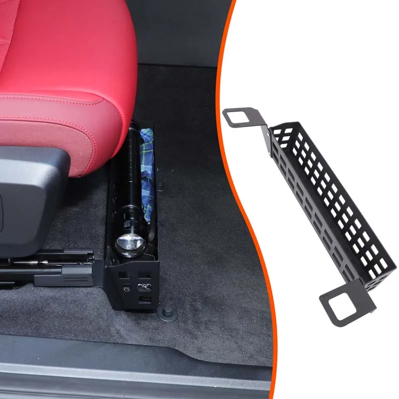 

1piece set Aluminum alloy black For BMW X3 G45 2025+ car storage basket under passenger seat interior modification accessories