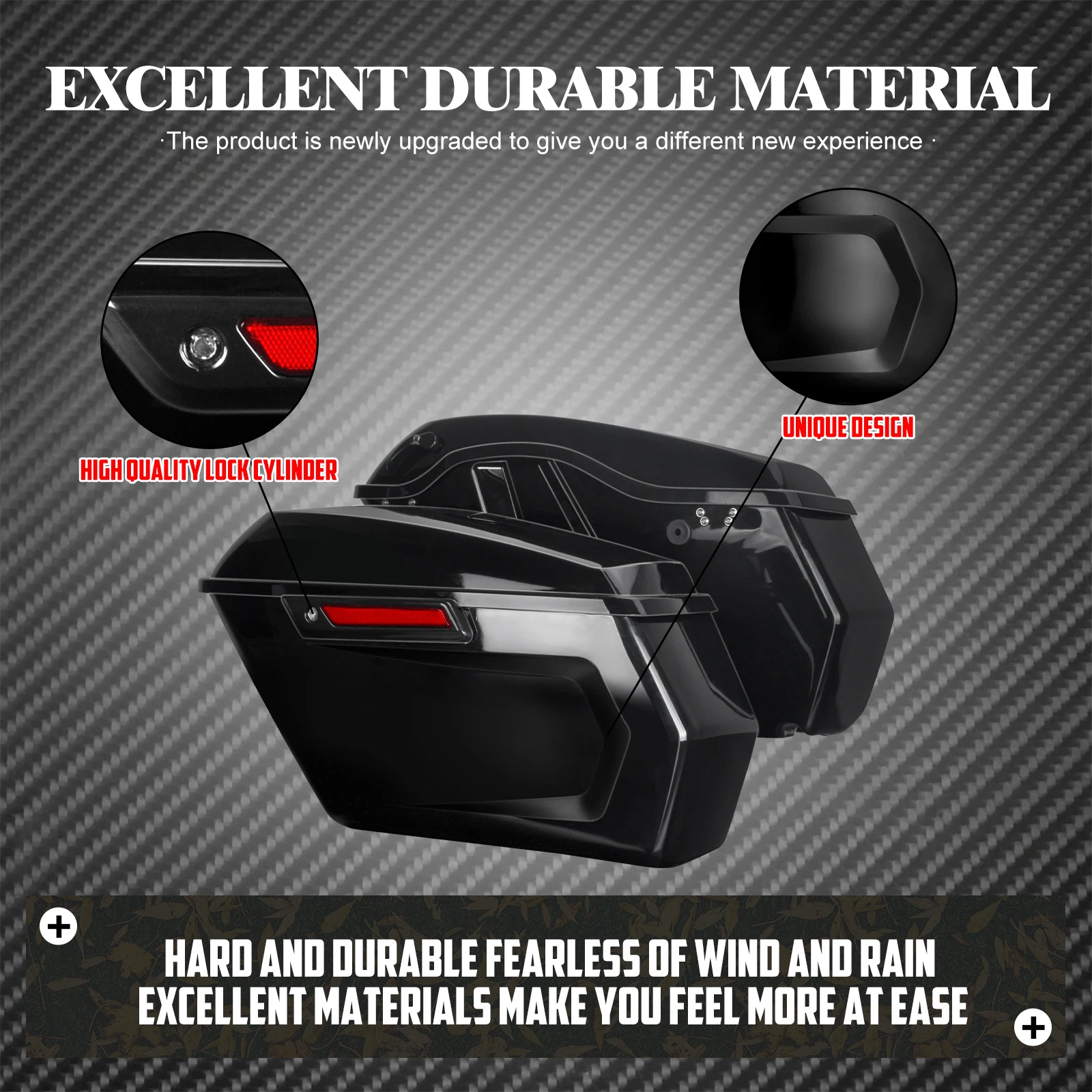 Motorfiets Zadeltassen Kofferbak Zijtassen Bagage Opslag Voor Harley Touring Road King Street Electra Glide 2014-2023 (Behalve CVO)