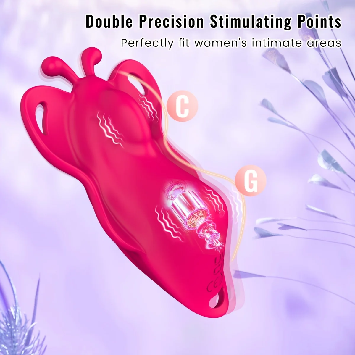 1pc of Women'S Underwear Butterfly Wearable Vibrator Low-Noise Outdoor Vibrator Massager Clitoral And G-Spot Vibration Stimulate