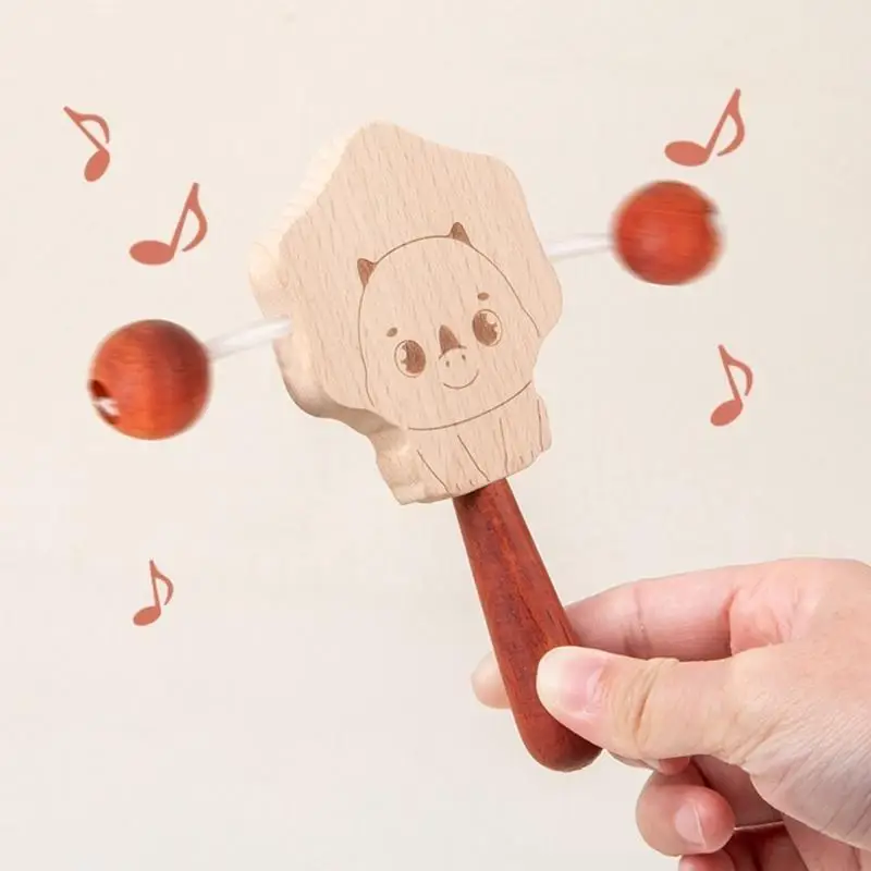 F62D Baby Rattle-Ring Handble Teether Soother Trẻ sơ sinh Chewing Chewing Toy