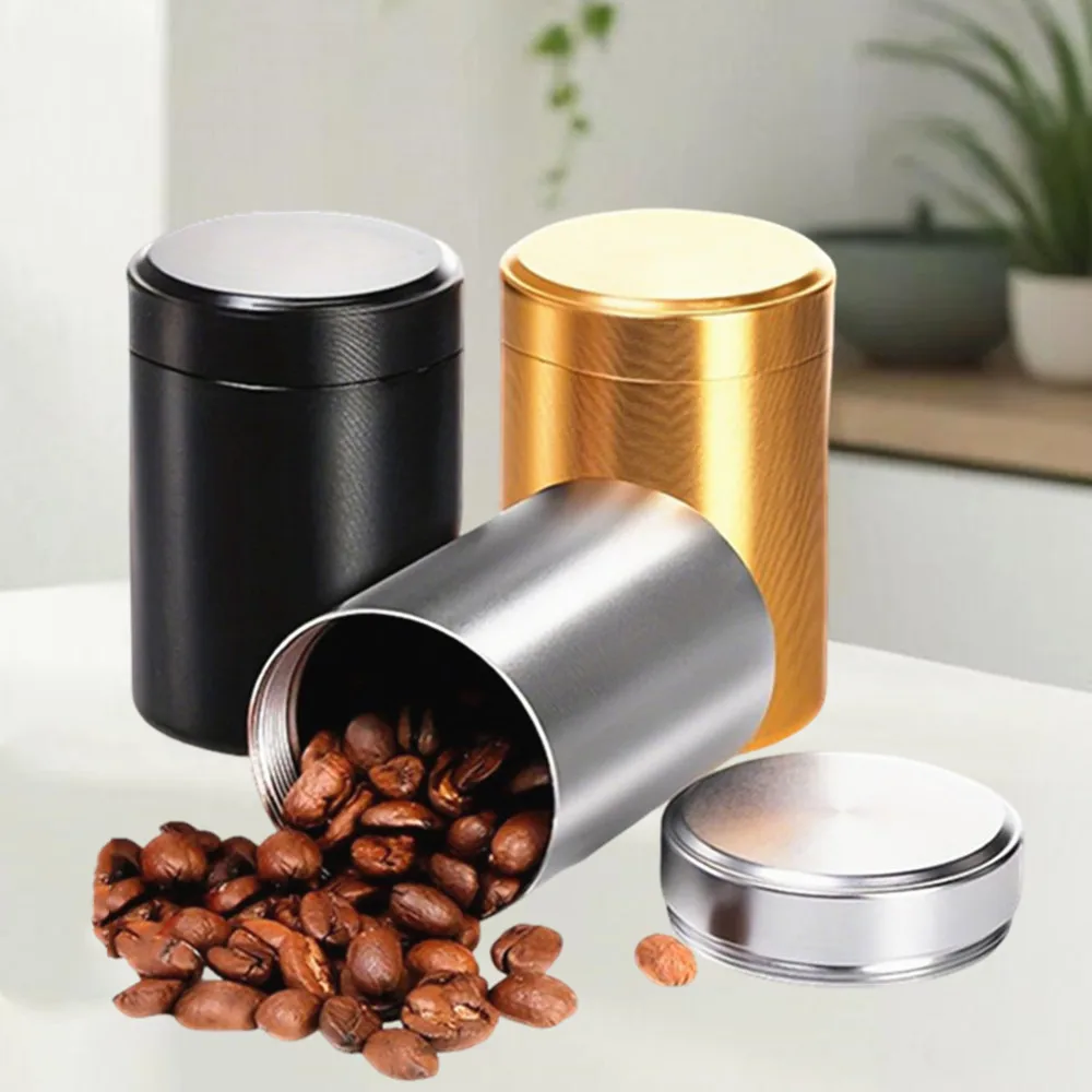 

3 шт. алюминиевая банка для хранения, портативные герметичные канистры для специй, кофе, чая, трав, мини-контейнер для бутылок