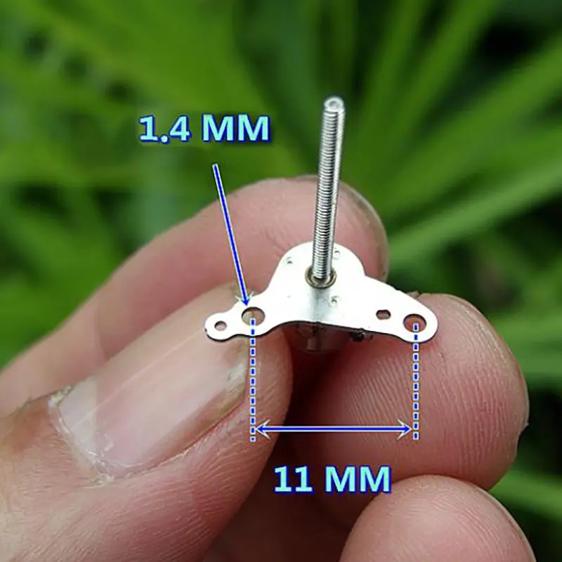 Micromotor paso a paso de 6mm, dispositivo con poste largo, 2 fases, 4 cables, lente de cámara, ajustable, 1 unidad