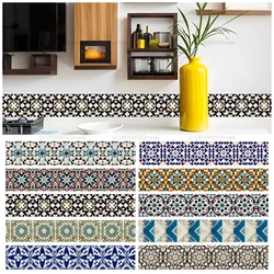 Self-Adhesive Corner Line Tile Stickers Wall Border Sticker DIY Kitchen Bathroom Decorative Waistline Wall Sticker