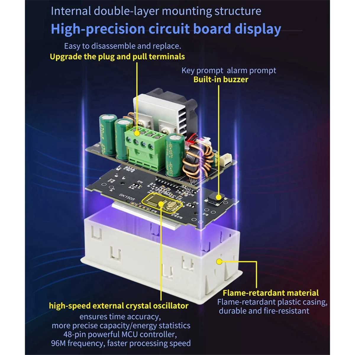 【BAAZ Fast 】SK150S Adjustable DC Regulated Power Supply+WIFI Module Constant Voltage Constant Current 8A 150W Step-Down Module