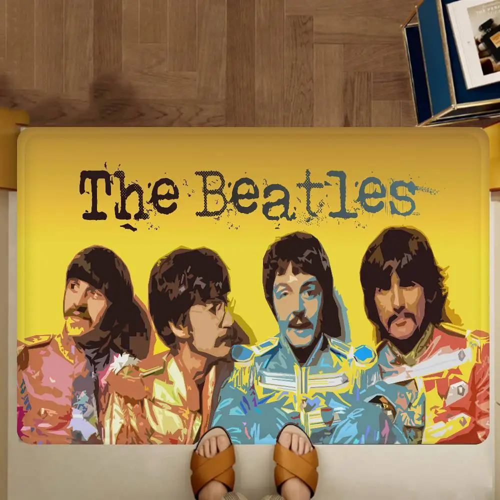 T-The Beatles Door Mat Kids Room Bedroom Decoration Balcony Anti-Slip Doormat Living Room Doormat Area Rug