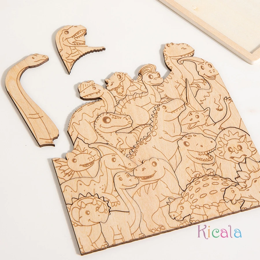Animal Shape Wooden Puzzles for Kids 2