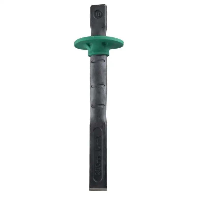 652F Industry Masonry Chisels With Hands Guard Flat End Rock Concrete Stone Chisels for Demolishing Carvings Tool