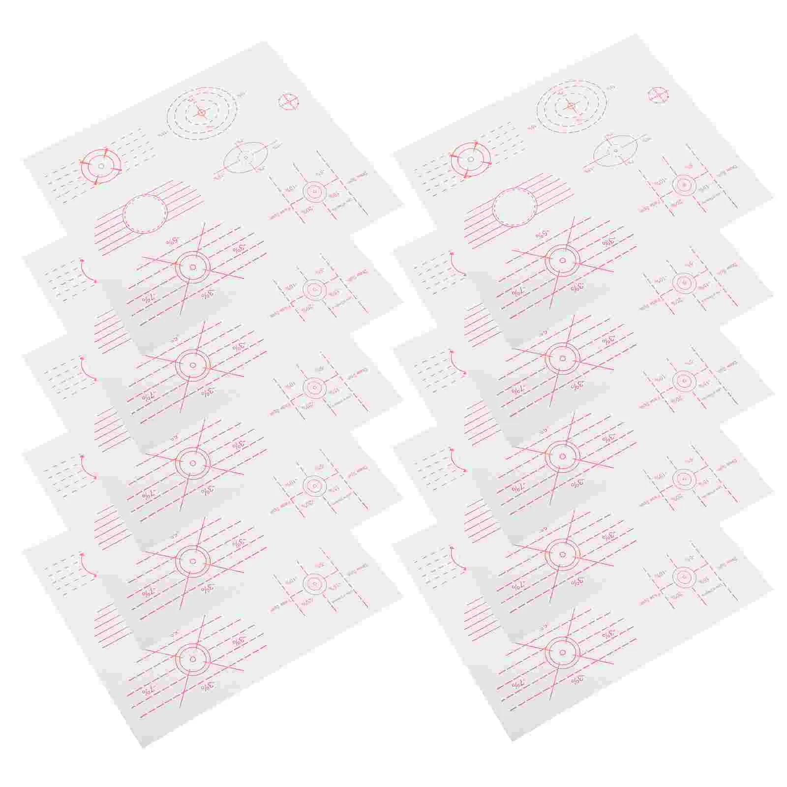 10 Pcs Golf Impact Stickers Double Side Tape Finger Spray Clubs Hat Clip Ball Markers Paper Grip Sided Score Stencil