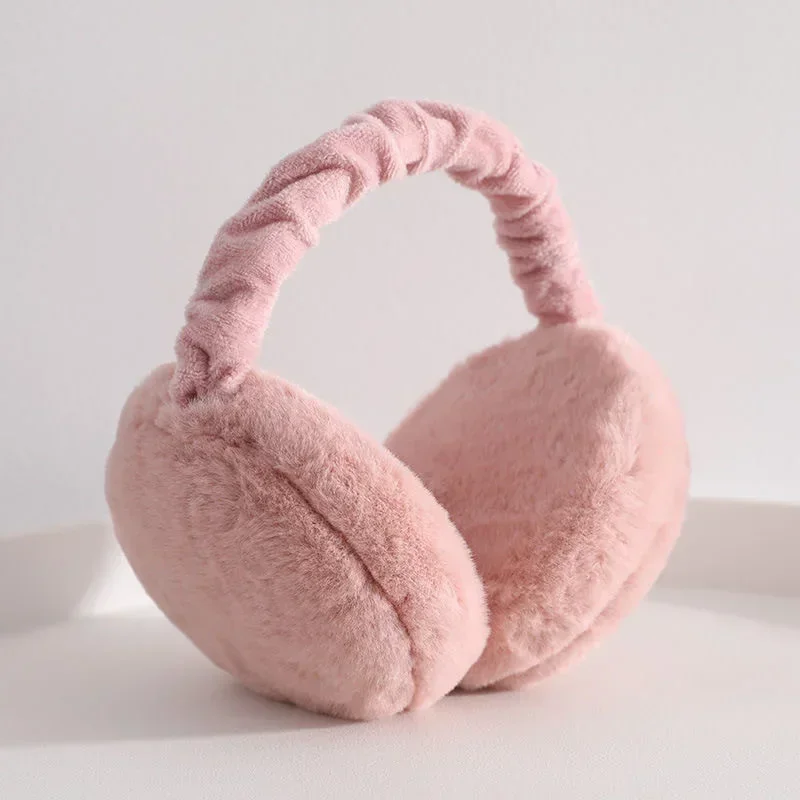 Comfortable Autumn and Winter Adjustable Foldable Solid Color Ear Cover Earflaps Women Earmuffs