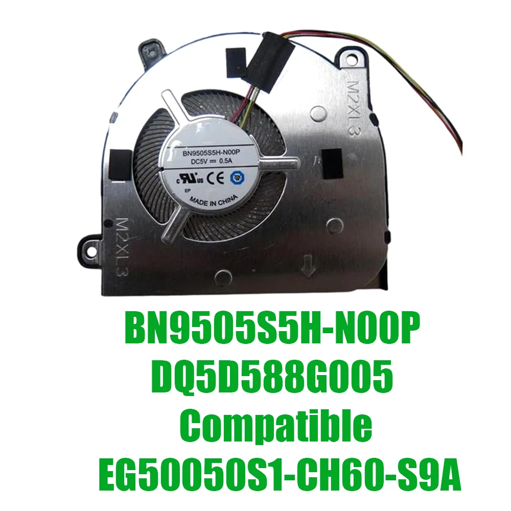 

For Fujitsu For LifeBook BN9505S5H-N00P DQ5D588G005 Compatible EG50050S1-CH60-S9A DC5V 4PIN Replacement Laptop CPU Fan