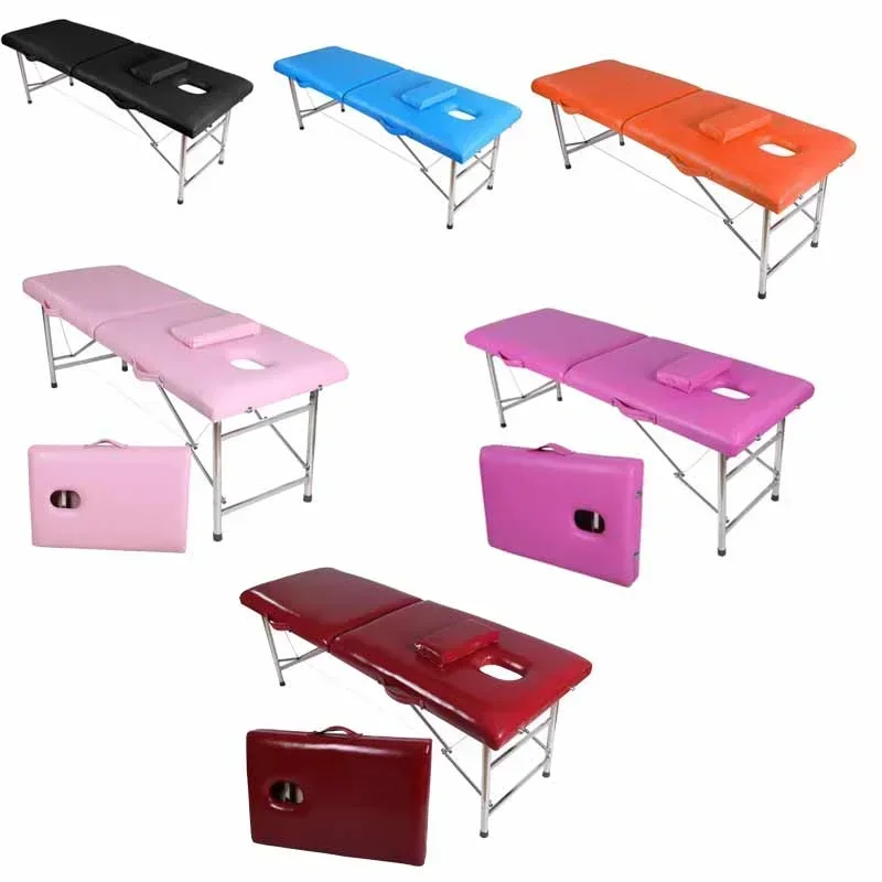 Custom beauty massage bed portable folding stainless steel massage table