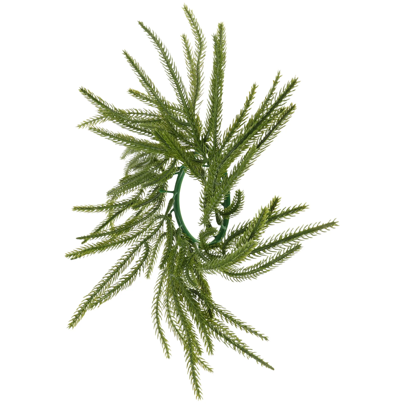 

Norfolk Pine Ring Realistic Artificial Christmas Greenery Wreath 25cm Table Centerpiece Fireplace Holiday Decoration
