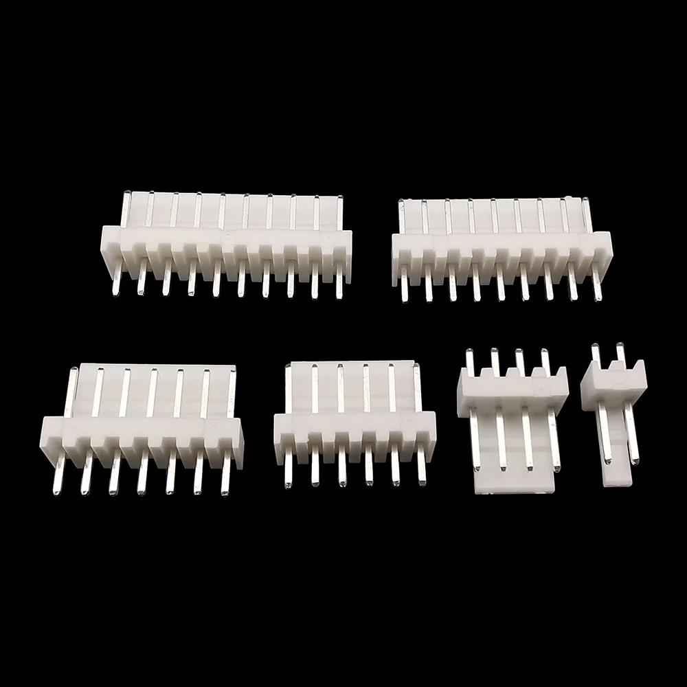 50Pcs KF2510 2.54mm 2/3/4/5/6/7/8/9/10 Pin Terminal Male Plug+Female Socket Housing Pin Header Connector KF-2510 Straight/Curved