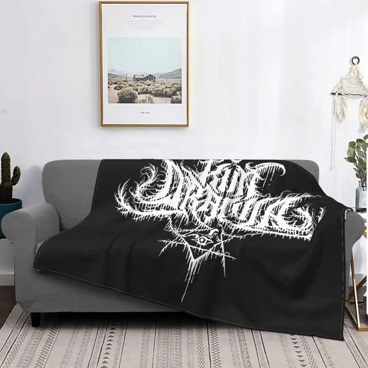 Music Metal Kim Dracula Blanket Fleece All Season Breathable Thin Throw Blankets For Office Plush Thin Quilt