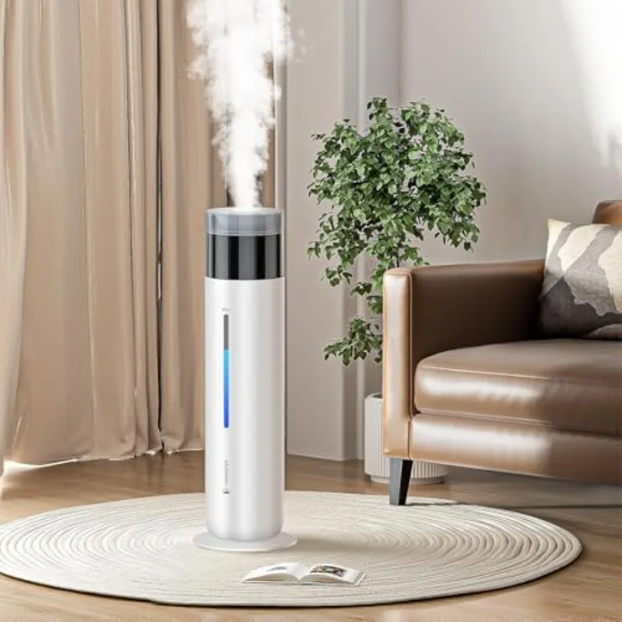 

10L/2.6Gal Smart Humidifiers for Bedroom Large Room up to 600ft², 100H Runtime Cool Mist Top Fill, Ultra Quiet 30dB, Auto Contr