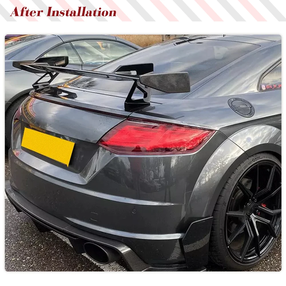 Prepreg Dry Carbon Fiber Rear Trunk Spoiler Wing for Audi TT TTS TTRS MK3 2015-2024 Car Rear Racing Trunk Boot Lip Wing Spoiler