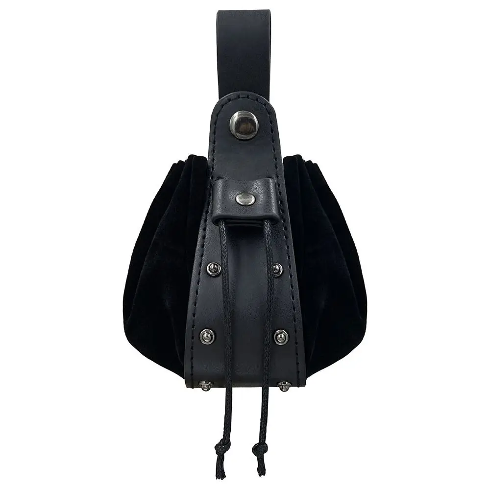 

High-quality Hangable Belt Waist Bag Drawstring Design Vintage Waist Pouch Viking Medieval Portable Coin Purse