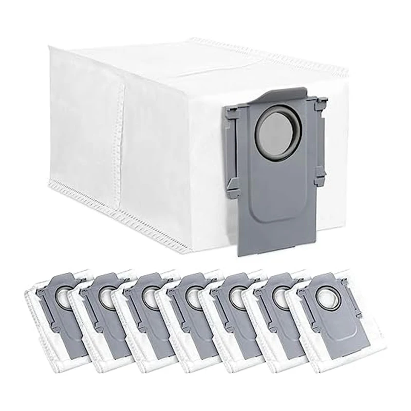 Roborock Q Revo 로봇 진공, 대용량 일회용 교체 가방과 호환되는 ABBR 8 팩 먼지 봉투