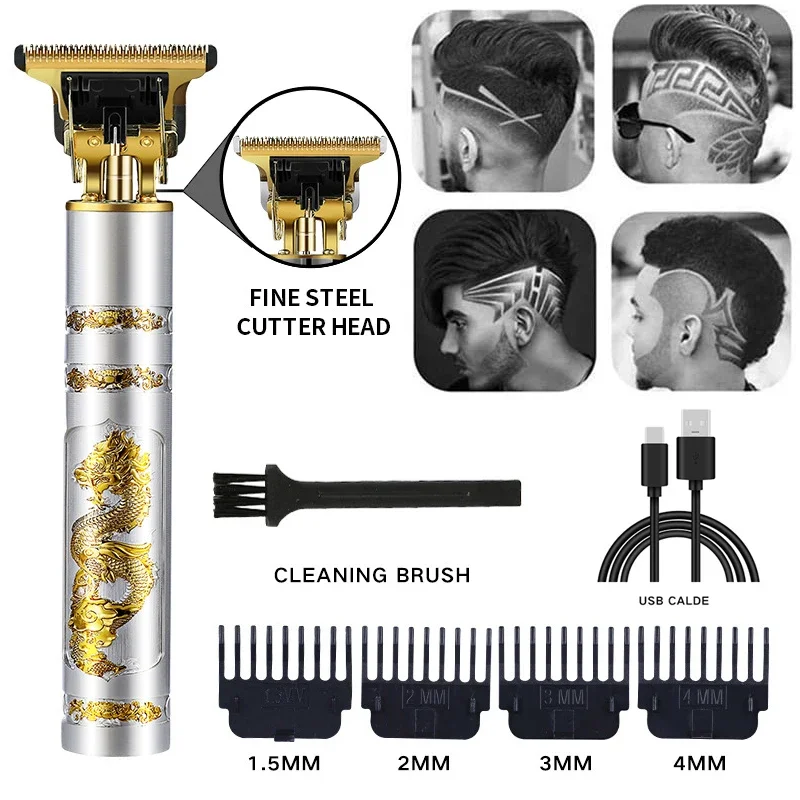 

T9 0mm Professional Hair Trimmer for Men Electric Hair Clipper Lithium Hair Cutting Machine for Hair Shaver Beard Barber