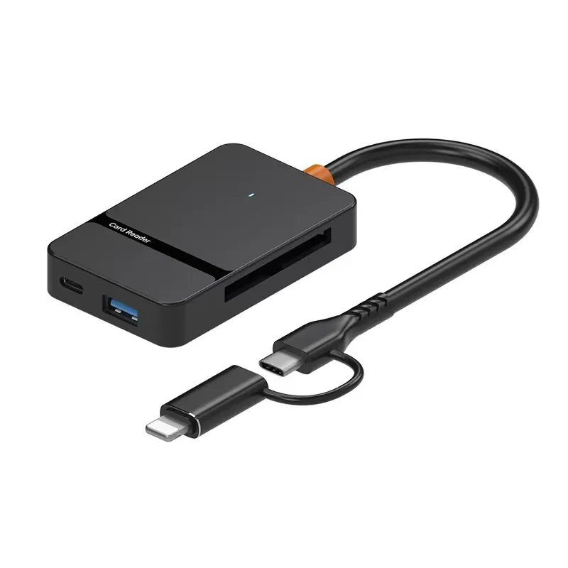 USB/Type-C Extender, 8-In-1 Card Reader For Mobile Phones And Computers, MS/CF/SD/TF Memory Card, USB 3.0