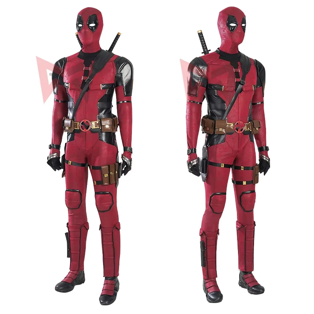 New Pooling 3 Wadeng Winstong Wilsong Jumpsuit  Belt Accessories Mask Cosplay Costume To Choose Movie Anti-hero Suit Halloween