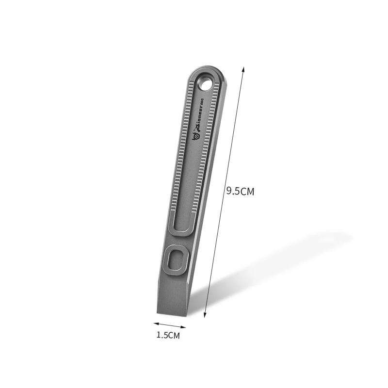 Factory Direct Sale Of Portable TC4 Titanium Alloy Crowbar Outdoor Camping Multi-functional Self-defens Lightweight EDC Tool