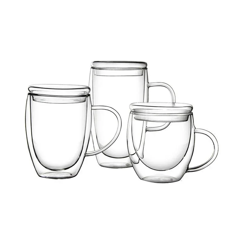 250ml/350ml/450ml Beer whiskey wine glasses drinking glass Tumbler holder cup Coffee cups  Tea mug with lid  Double wall mugs