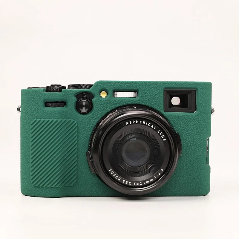 

For Fujifilm X100VI Silicone Protective Case camera silicone X1006 camera bag anti-drop soft case+ free tempered film