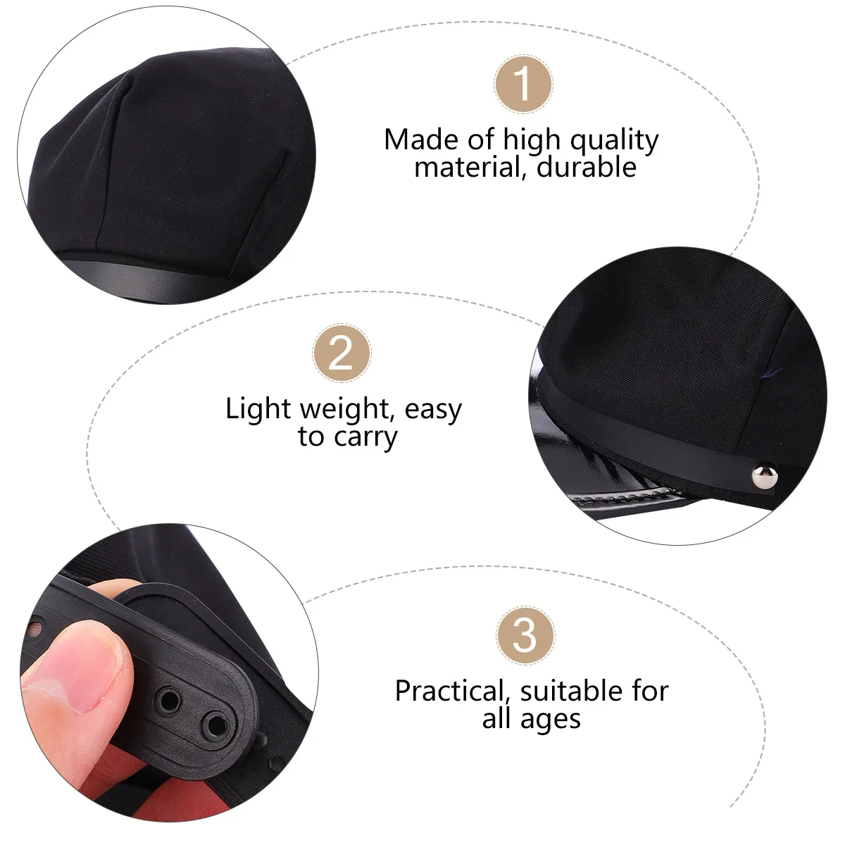 

Капитанская шляпа, шляпа унисекс, хлопковый материал, регулируемый костюм на Хэллоуин, маскарадный костюм, реквизит для выступлений