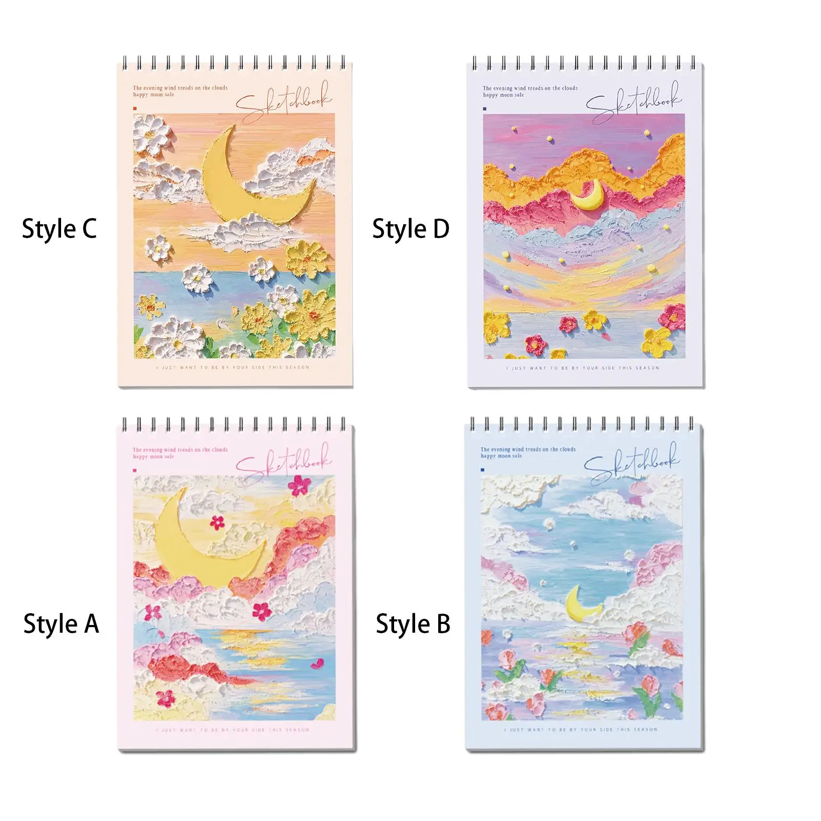 45 Sheet Sketchbook Notebook Writing Doodling Painting Sketch Paper Journal Watercolor Sketching for Artists Outdoor Beginner