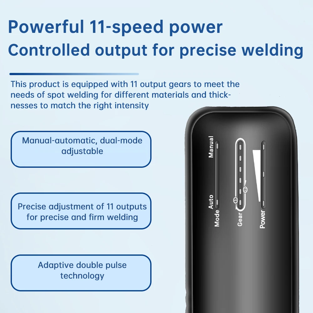 4.2V 800A Portable Battery Spot Welder DIY Handheld Spot Welding Machine 11/99Gears Adjustable for 18650 Lithium Battery Welding